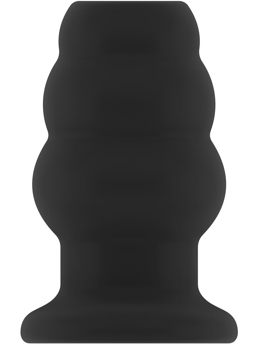 Sono: Large Hollow Tunnel Butt Plug No. 51, svart