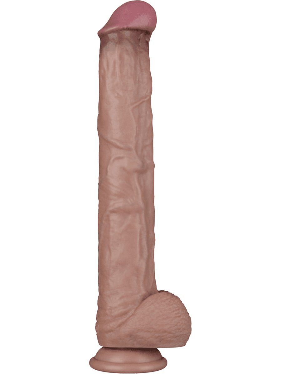 LoveToy: Dual-Layered Bendable Silicone XXL Cock, 37.5 cm