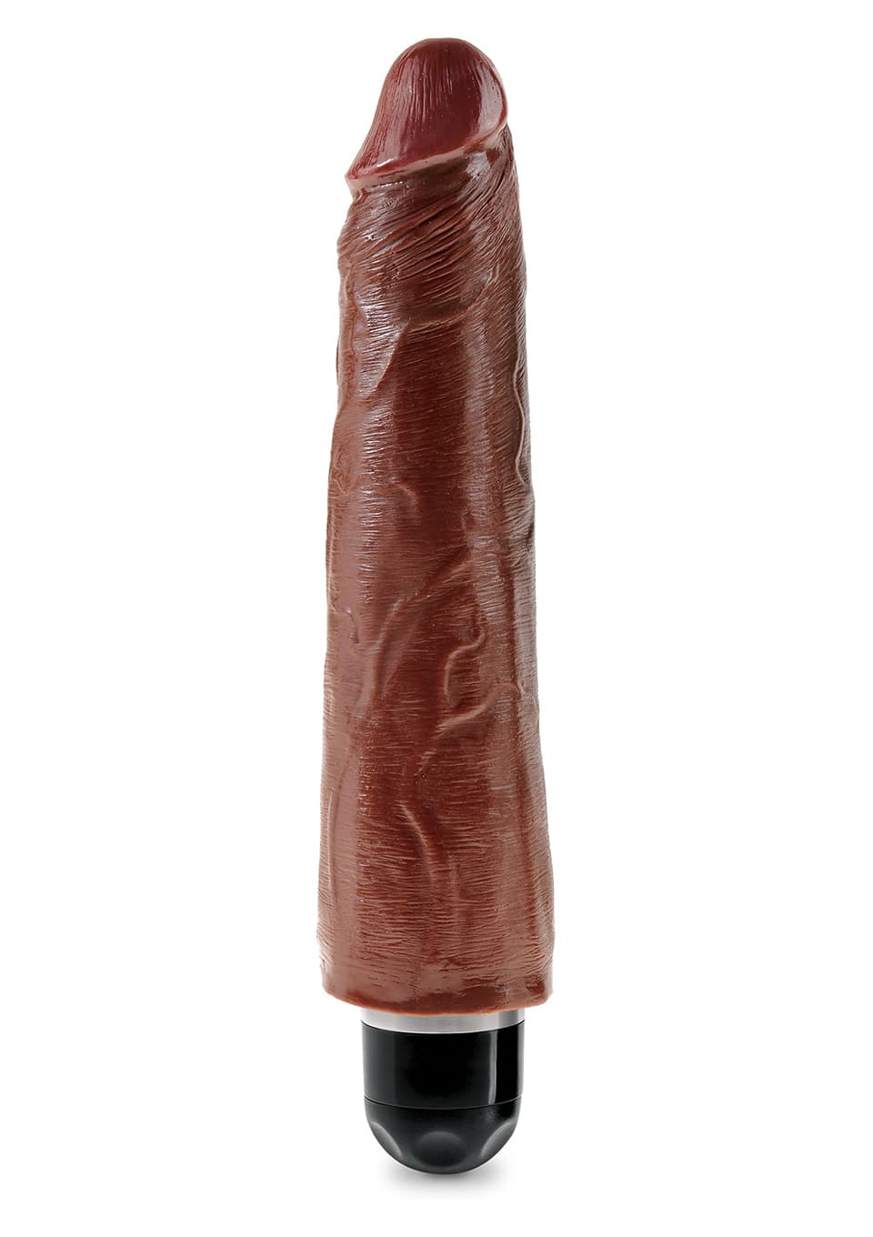 KING COCK 9"'"' VIBR STIFFY BROWN
