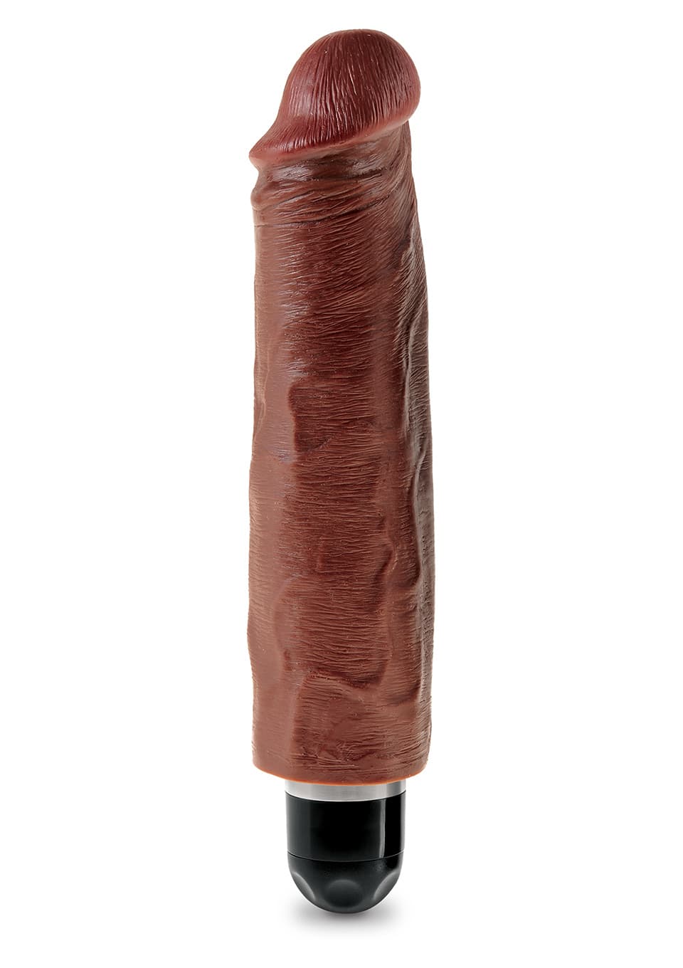 KING COCK 7"'"' VIBR STIFFY BROWN