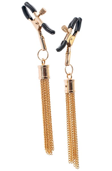 Premium Nipple Clamps With Tassle Bröstvårtsklämmor