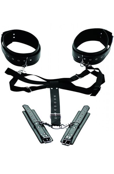 Acquire Easy Access Thigh Harness With Wrist Cuffs Positionshållare