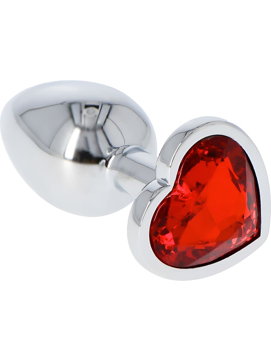 Toyz4Lovers: Heart Diamond Plug Small, röd