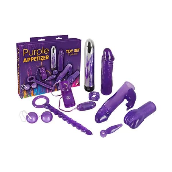 Purple Appetizer Toy Set 9 delar
