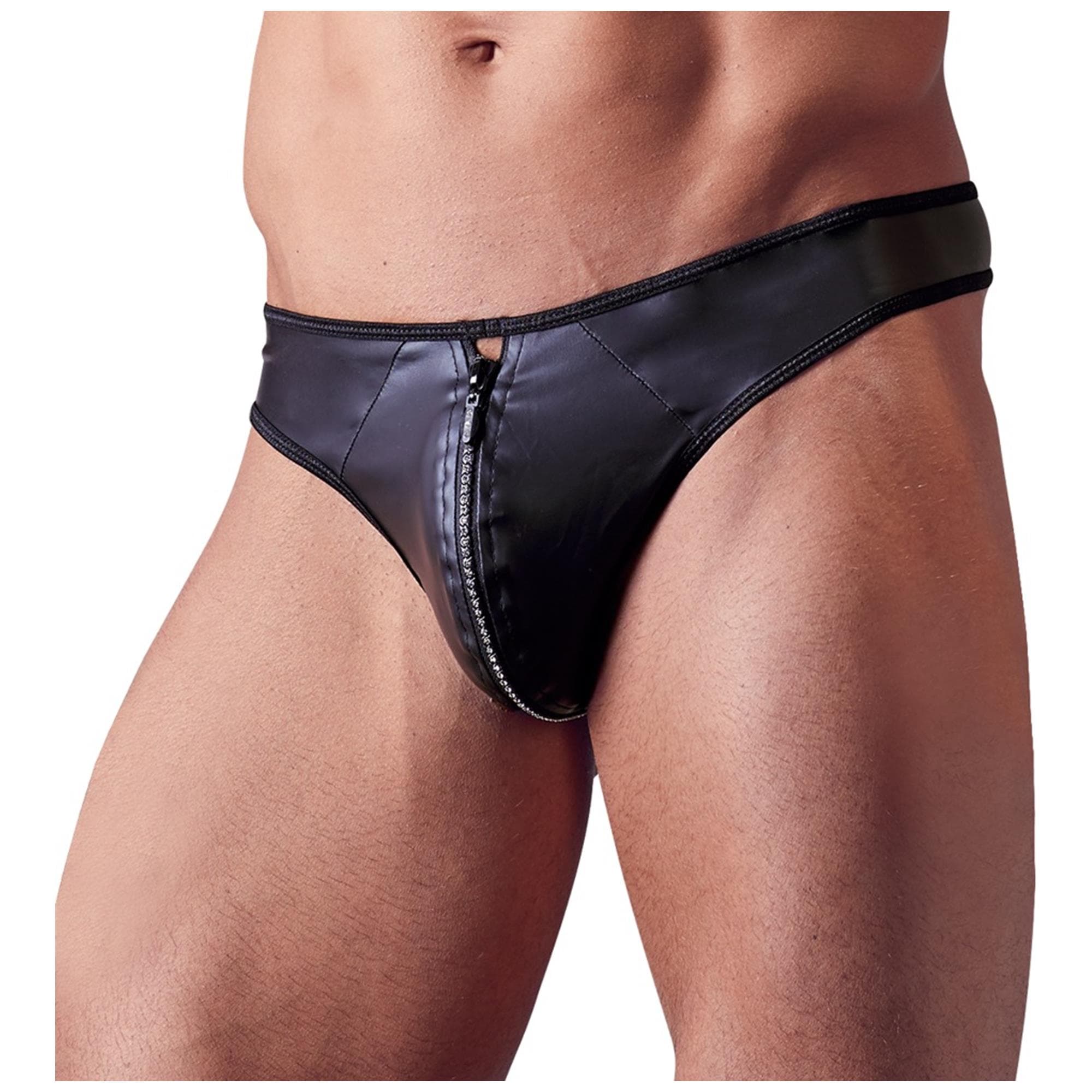 Men"'s G-String with Strass Zipper XL