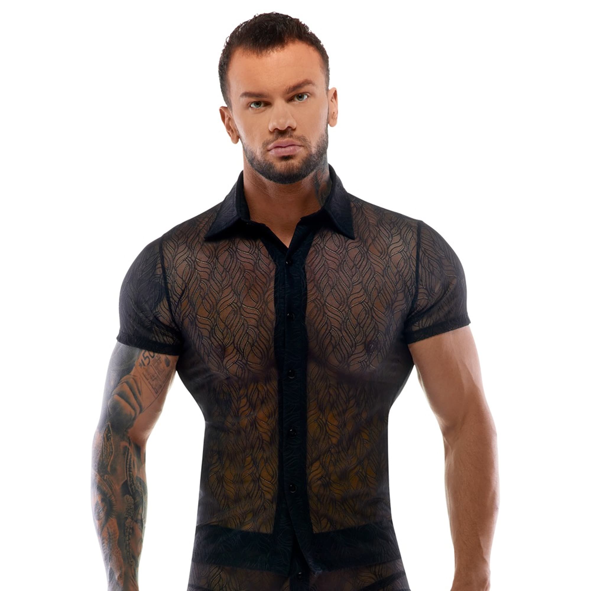 Svenjoyment - Men"'s Shirt Buttons - Transparent - L
