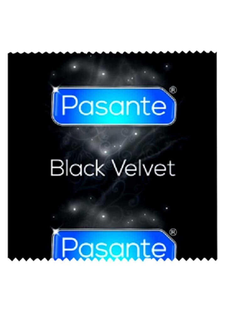 PASANTE BLACK VELVET SVARTA KONDOMER - 1ST