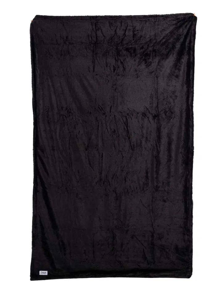 Splash Blanket Furlush Black Large 200x200 cm